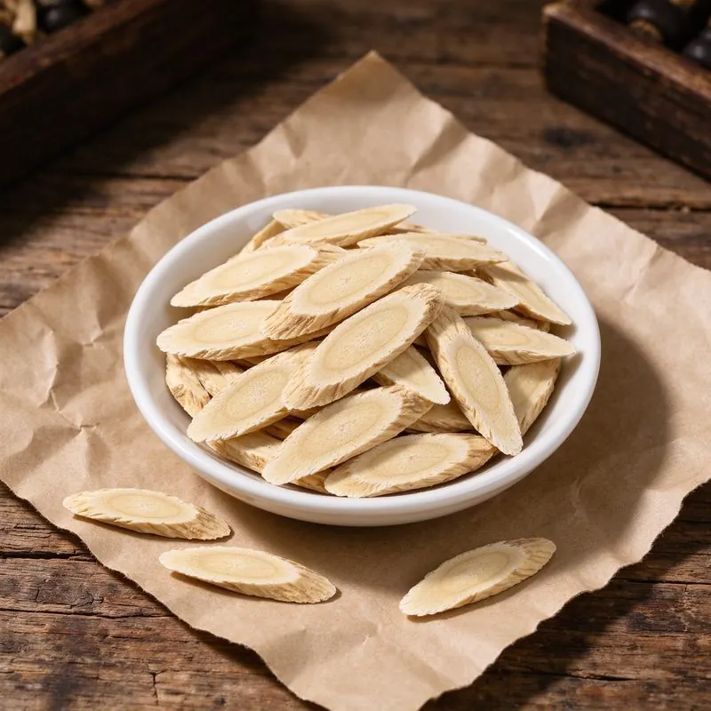 Astragalus root slices